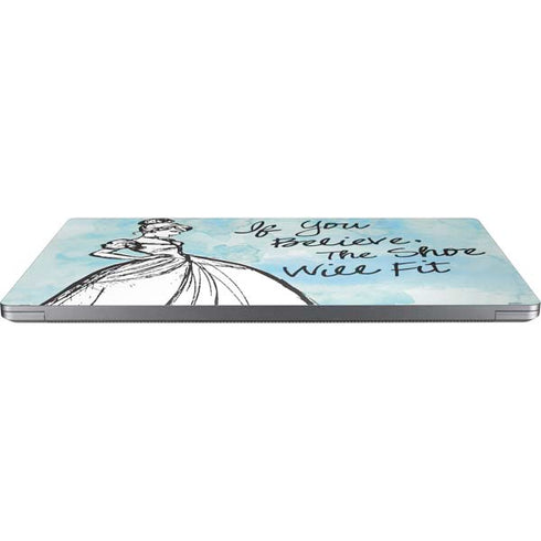 Disney Cinderella Sketch Art Shoe Will Fit Universal Laptop 11in (8.8 x 6.2in) Skin
